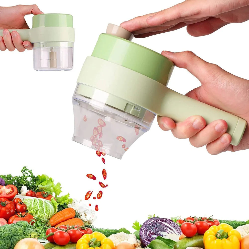 4 In 1 Electric Vegetable Cutter