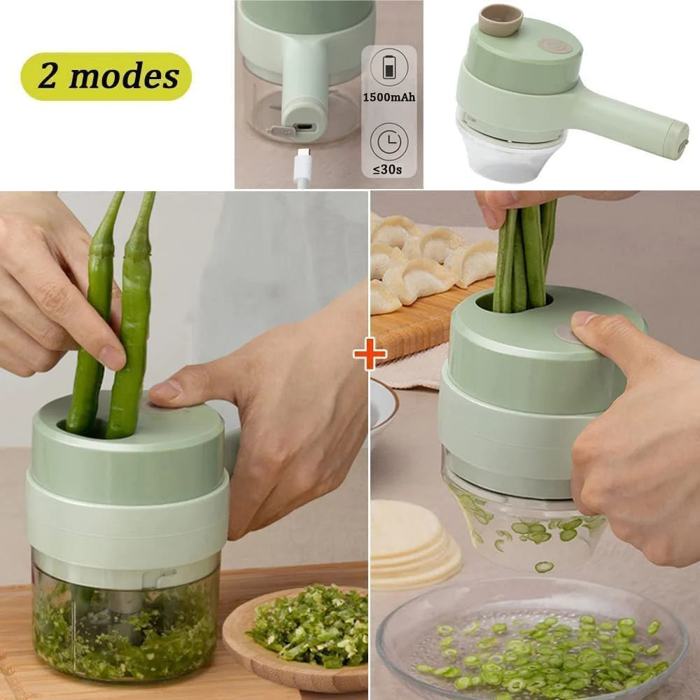 4 In 1 Electric Vegetable Cutter