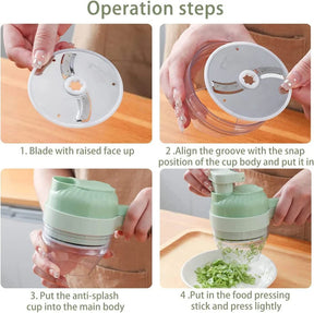 4 In 1 Electric Vegetable Cutter
