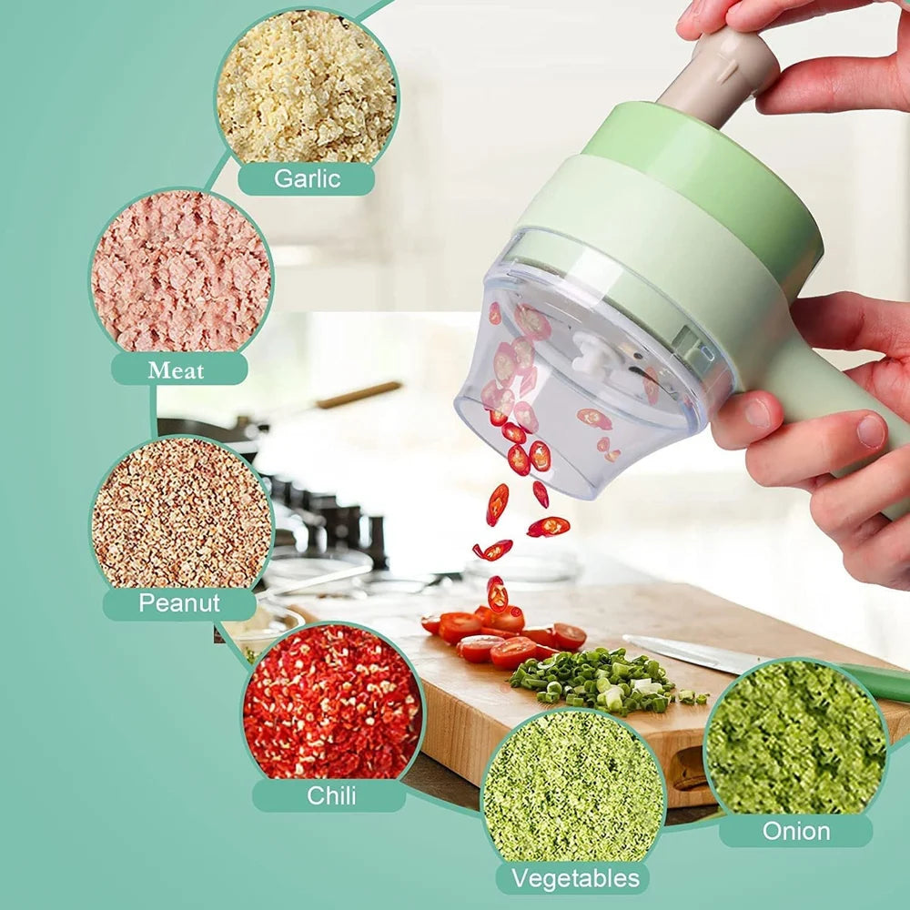 4 In 1 Electric Vegetable Cutter