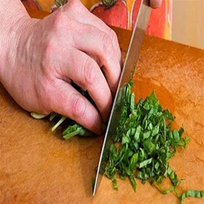 Wooden Chopping Board With Knife