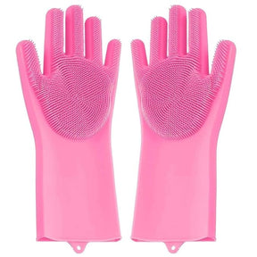 Silicone Dish Washing Gloves, Car Washing, Pet Grooming