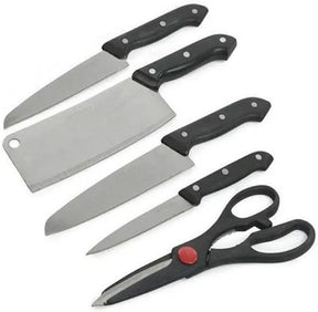 Wooden Chopping Board With Knife