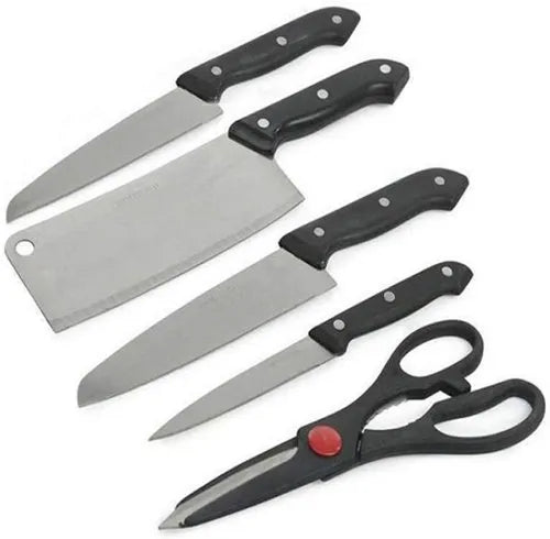 Wooden Chopping Board With Knife