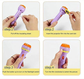 Mini Flashlight Projector Torch for Kids