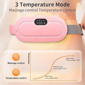 Portable Cordless Period Cramps Relief Massager & Heating Pad