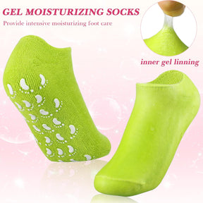 Spa Moisturizing Gel Socks For Dry Feet And Ankles