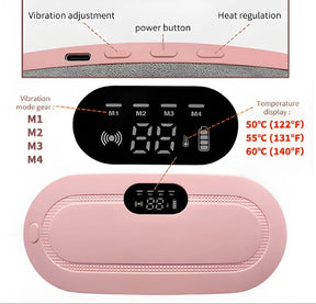Portable Cordless Period Cramps Relief Massager & Heating Pad