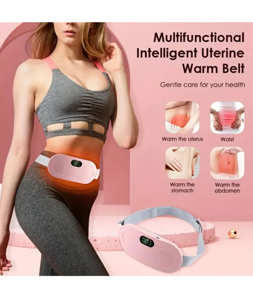 Portable Cordless Period Cramps Relief Massager & Heating Pad