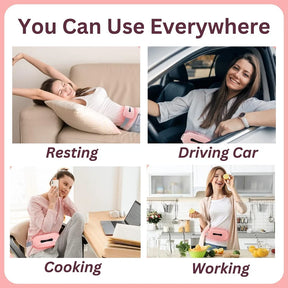 Portable Cordless Period Cramps Relief Massager & Heating Pad